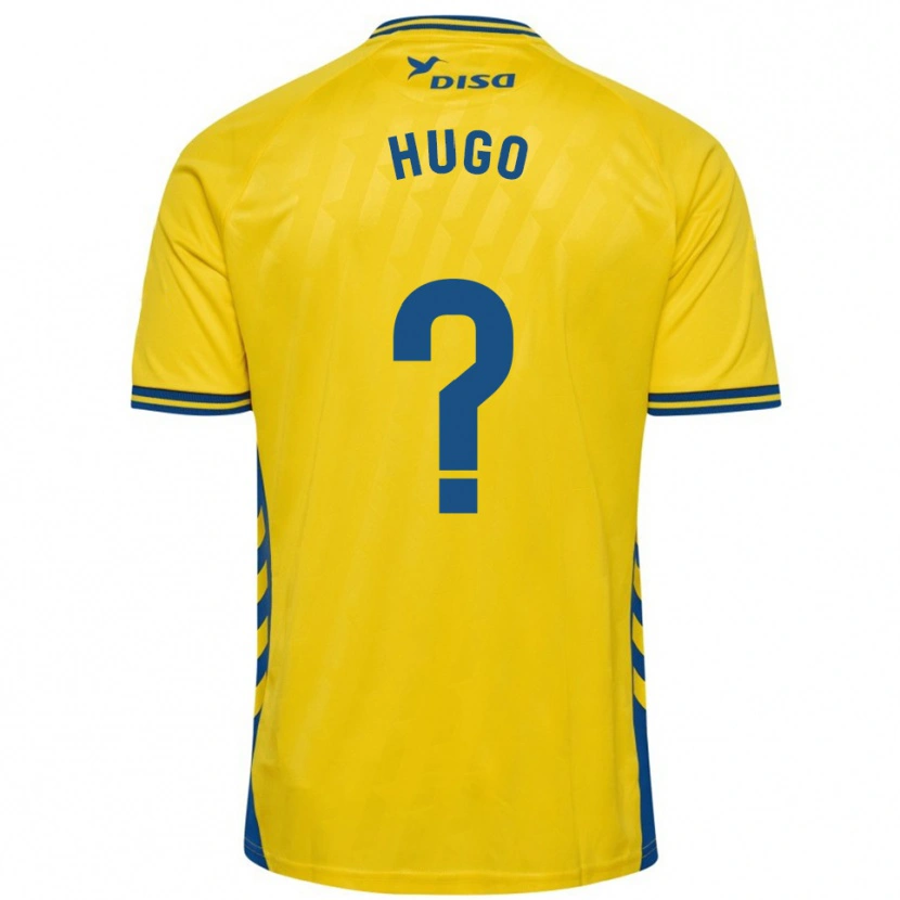 Danxen Mulher Camisola Hugo Hernández #0 Amarelo Azul Principal 2025/26 Camisa