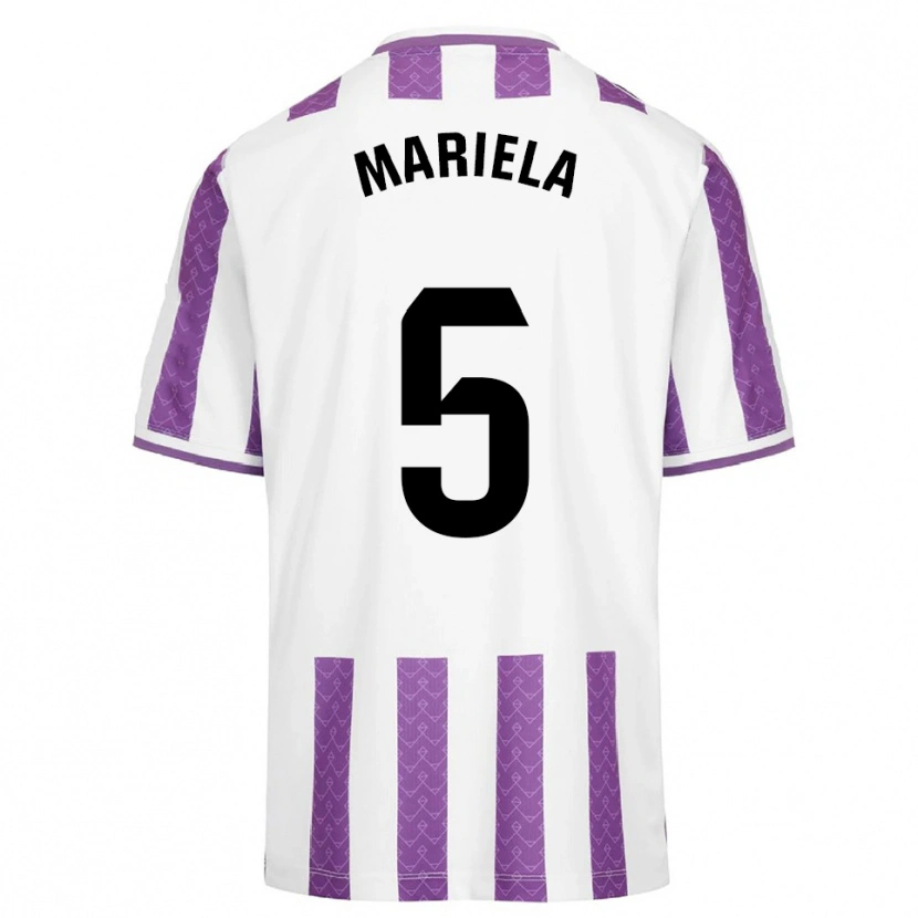 Danxen Mulher Camisola Mariela Conde Gomez #5 Roxo Branco Principal 2025/26 Camisa