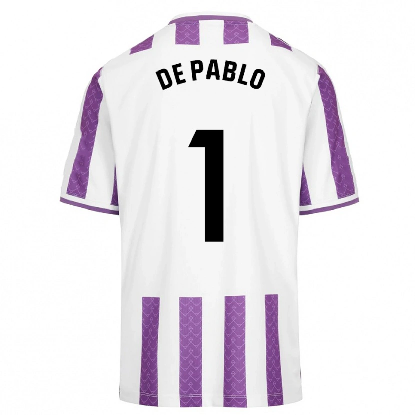 Danxen Mulher Camisola Álvaro De Pablo #1 Roxo Branco Principal 2025/26 Camisa