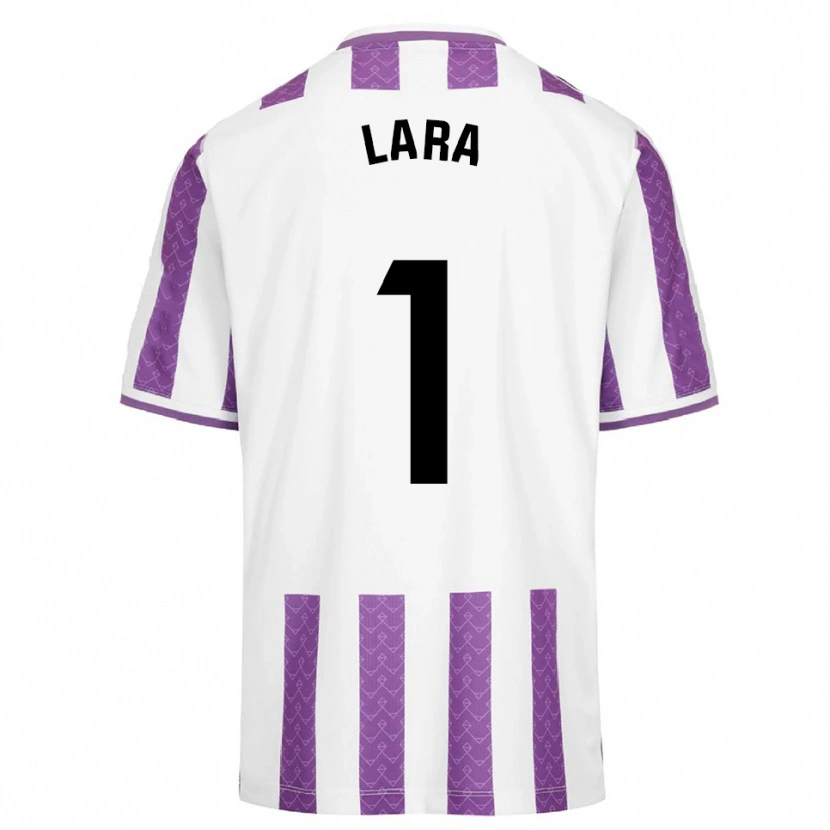 Danxen Mulher Camisola Lara Lara De Las Heras Coello #1 Roxo Branco Principal 2025/26 Camisa
