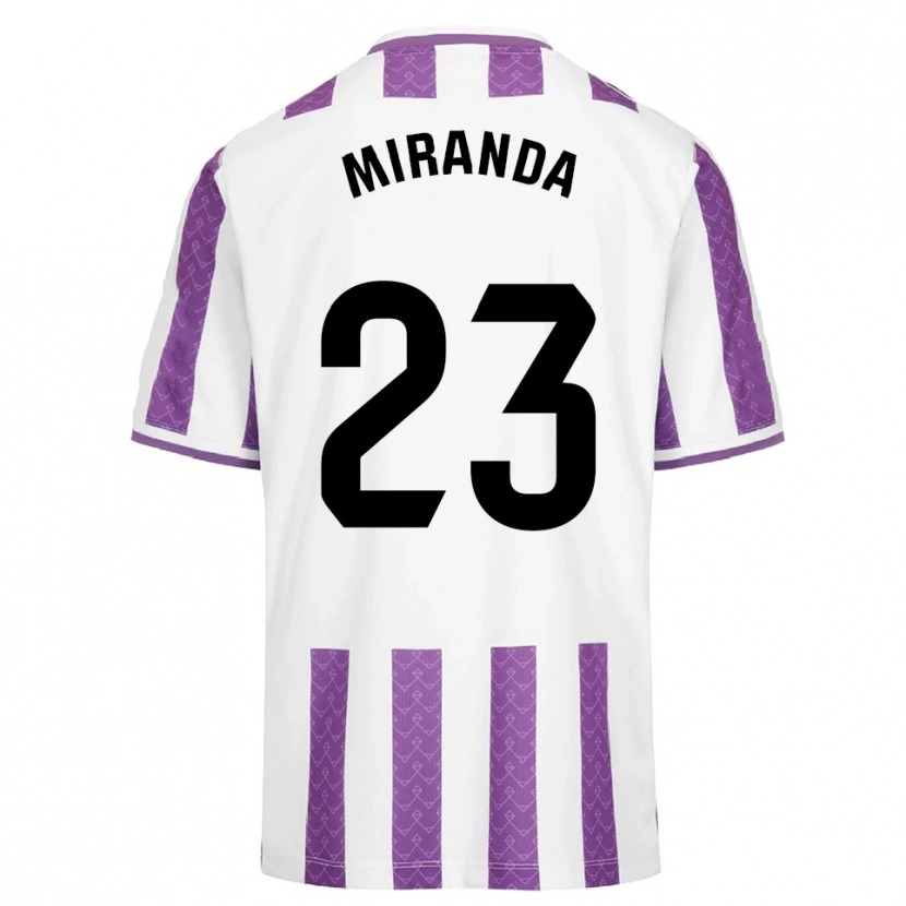 Danxen Mulher Camisola João Miranda #23 Roxo Branco Principal 2025/26 Camisa