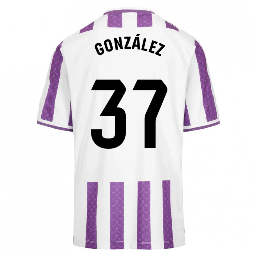 Danxen Mulher Camisola Raúl González #37 Roxo Branco Principal 2025/26 Camisa