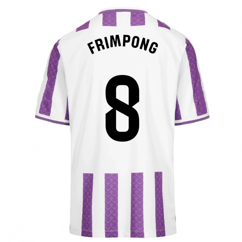 Danxen Mulher Camisola Eugene Frimpong #8 Roxo Branco Principal 2025/26 Camisa