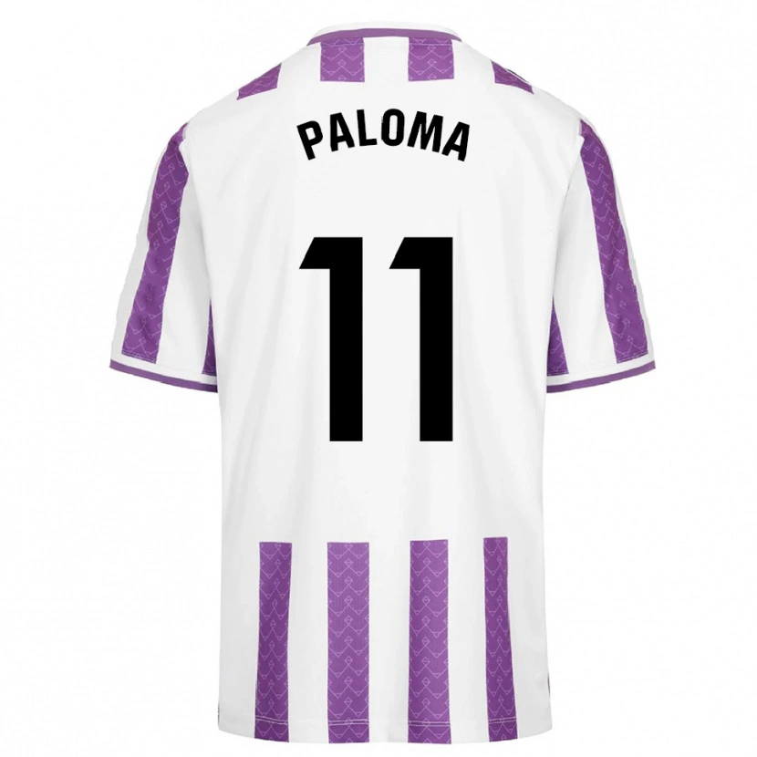 Danxen Mulher Camisola Paloma Gonzalez #11 Roxo Branco Principal 2025/26 Camisa
