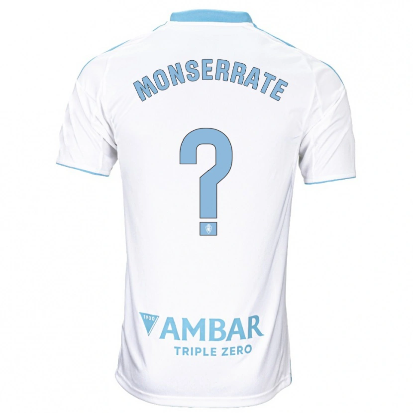 Danxen Mulher Camisola Jano Monserrate #0 Branco Azul Celeste Principal 2025/26 Camisa