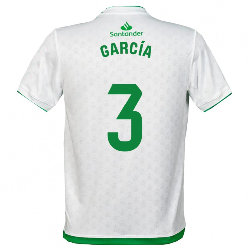 Danxen Mulher Camisola Saúl García #3 Verde Branco Principal 2025/26 Camisa