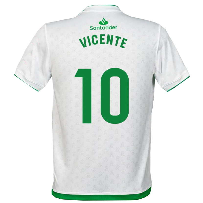 Danxen Mulher Camisola Iñigo Vicente #10 Verde Branco Principal 2025/26 Camisa