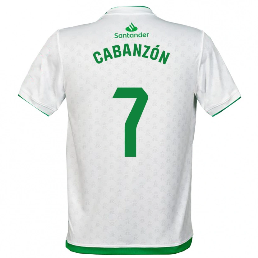 Danxen Mulher Camisola Yeray Cabanzón #7 Verde Branco Principal 2025/26 Camisa