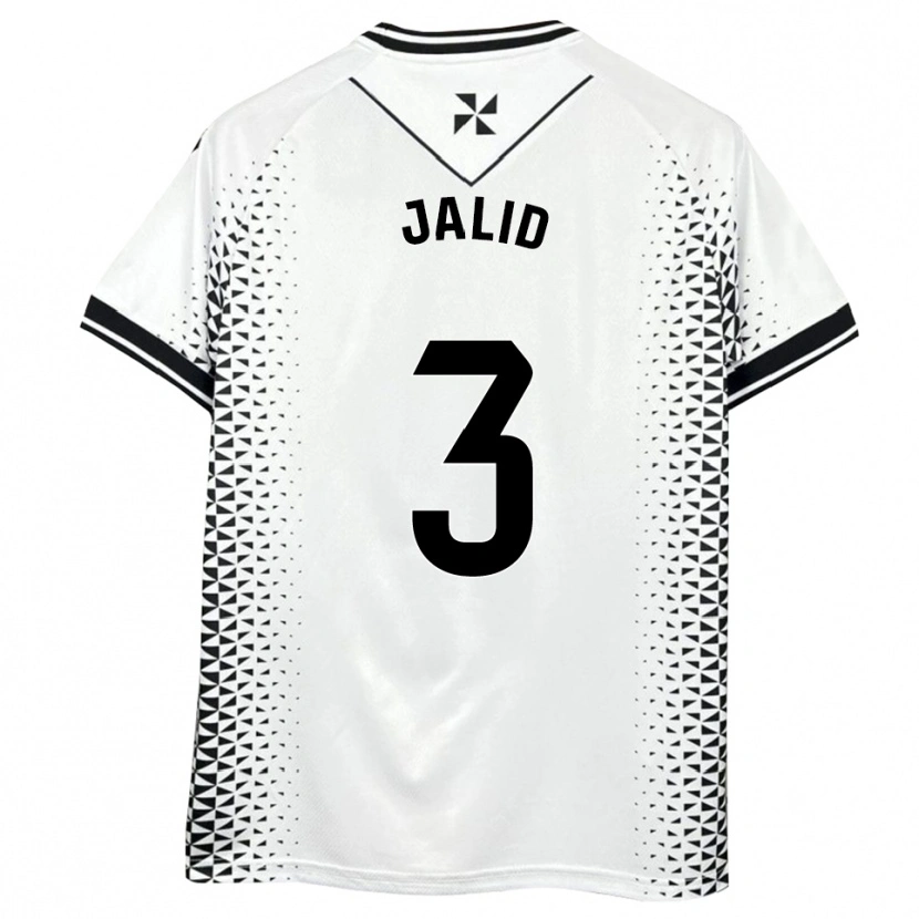 Danxen Mulher Camisola Jalid #3 Branco Preto Principal 2025/26 Camisa