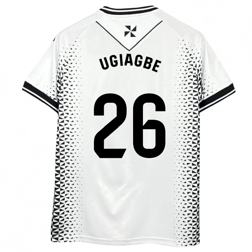 Danxen Mulher Camisola Efe Ugiagbe #26 Branco Preto Principal 2025/26 Camisa