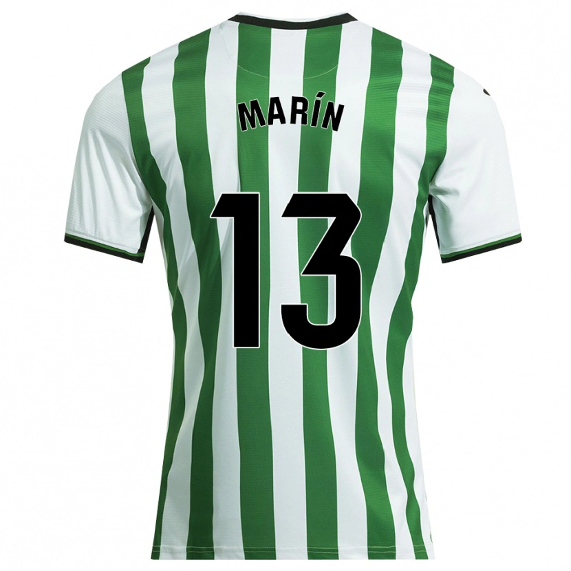 Danxen Mulher Camisola Carlos Marín #13 Branco Verde Principal 2025/26 Camisa