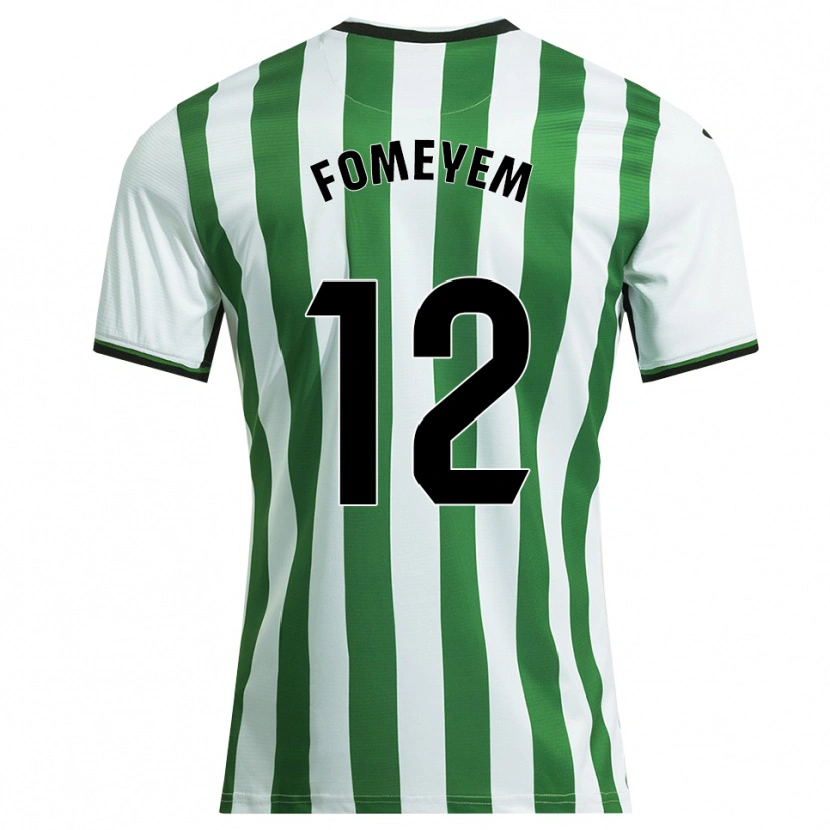 Danxen Mulher Camisola Franck Fomeyem #12 Branco Verde Principal 2025/26 Camisa
