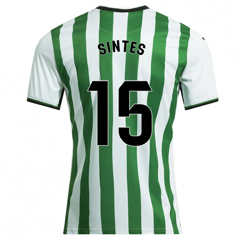 Danxen Mulher Camisola Xavi Sintes #15 Branco Verde Principal 2025/26 Camisa