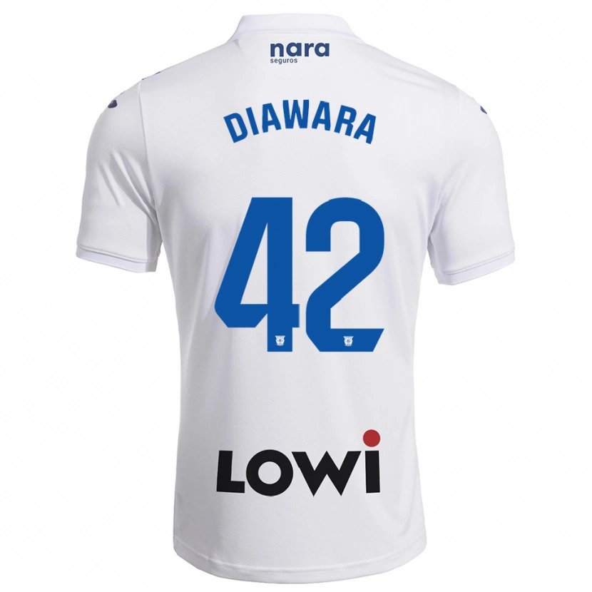 Danxen Mulher Camisola Amadou Diawara #42 Branco Marinho Principal 2025/26 Camisa