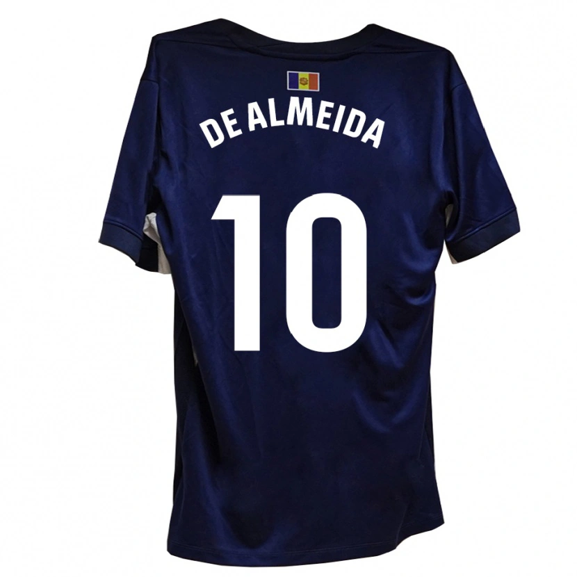 Danxen Mulher Camisola Tomás De Almeida #10 Azul Marinho Branco Principal 2025/26 Camisa
