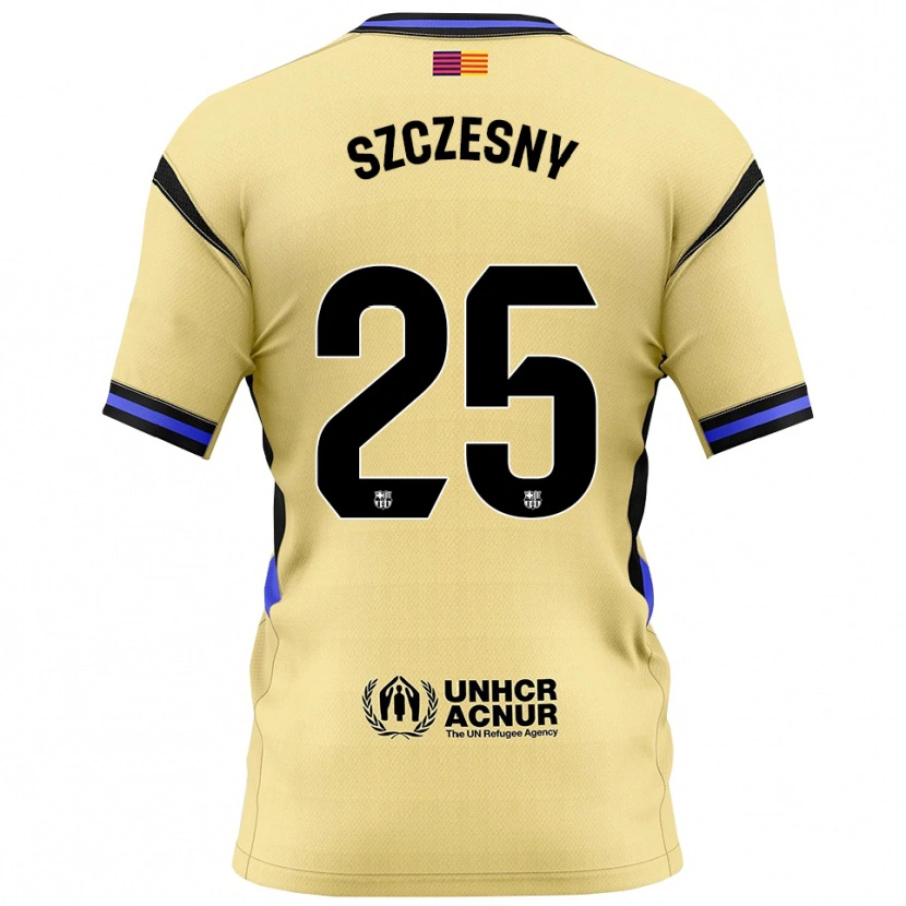 Danxen Mulher Camisola Wojciech Szczesny #25 Amarelo Preto Alternativa 2025/26 Camisa