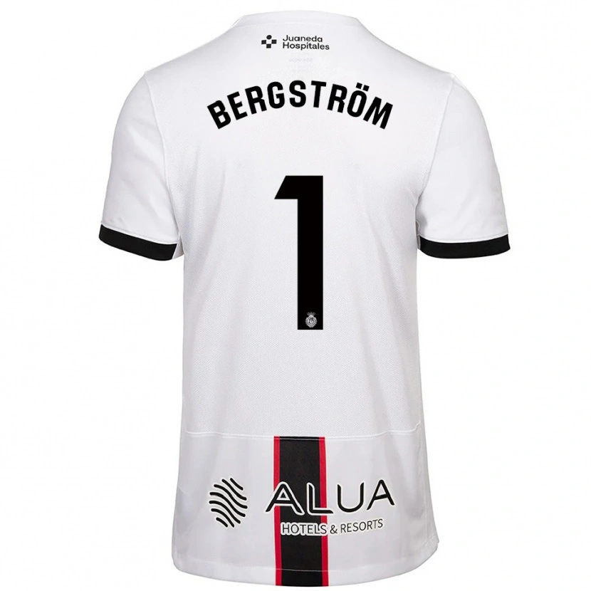 Danxen Mulher Camisola Lucas Bergström #1 Branco Preto Alternativa 2025/26 Camisa