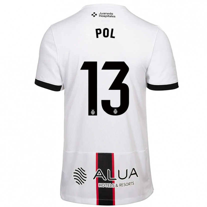 Danxen Mulher Camisola Joan Pol #13 Branco Preto Alternativa 2025/26 Camisa