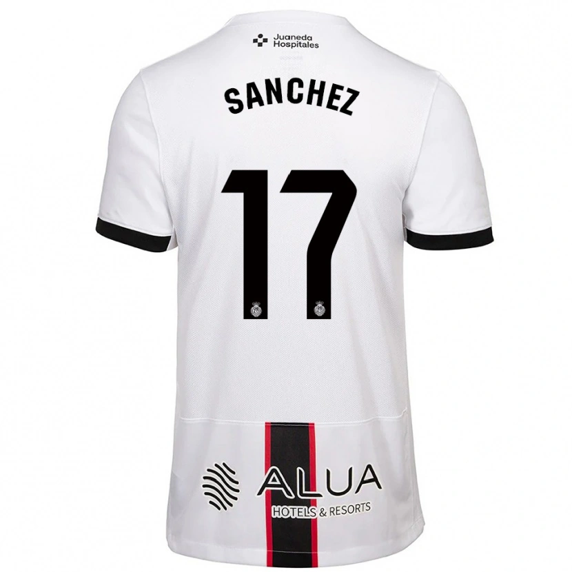 Danxen Mulher Camisola Avelino Sánchez #17 Branco Preto Alternativa 2025/26 Camisa