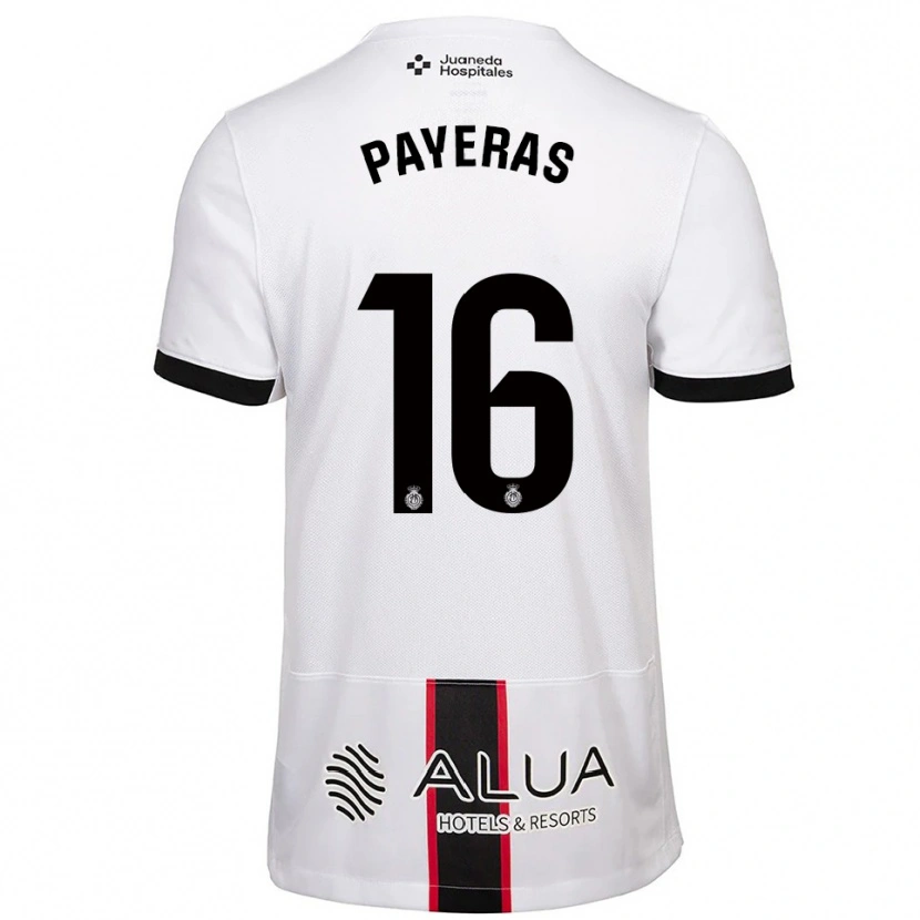 Danxen Mulher Camisola Martí Payeras #16 Branco Preto Alternativa 2025/26 Camisa