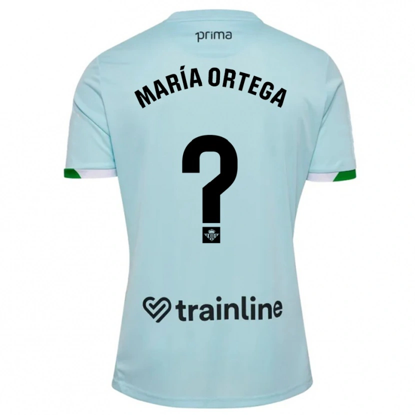 Danxen Mulher Camisola José María Ortega #0 Azul Celeste Verde Alternativa 2025/26 Camisa