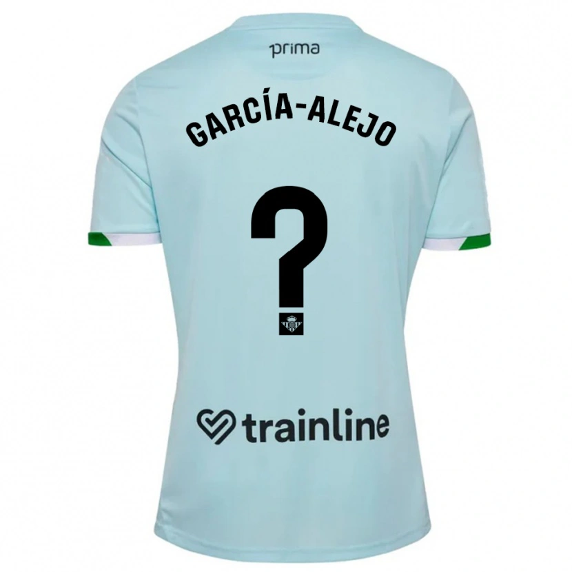 Danxen Mulher Camisola Raúl García-Alejo #0 Azul Celeste Verde Alternativa 2025/26 Camisa