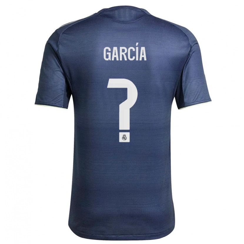 Danxen Mulher Camisola Andrés García #0 Azul Marinho Prata Alternativa 2025/26 Camisa