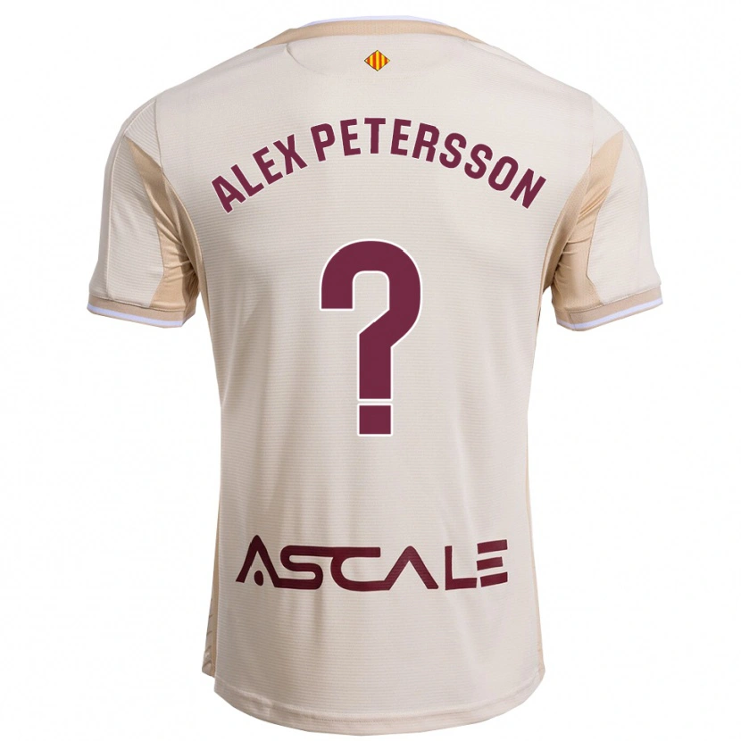 Danxen Mulher Camisola Max Alex Petersson #0 Branco Sujo Borgonha Alternativa 2025/26 Camisa
