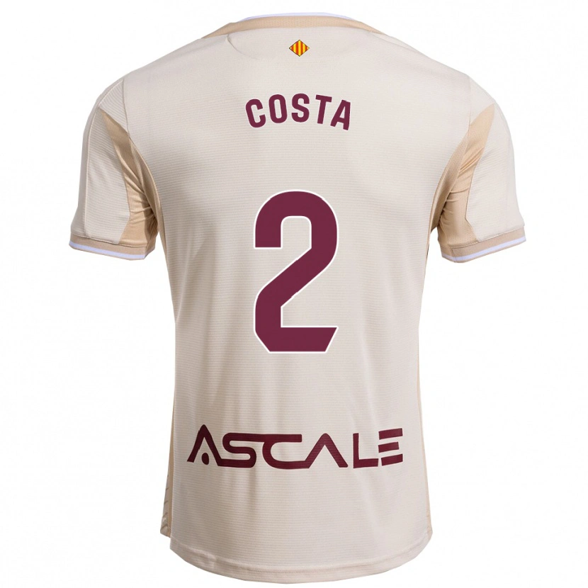 Danxen Mulher Camisola Logan Costa #2 Branco Sujo Borgonha Alternativa 2025/26 Camisa