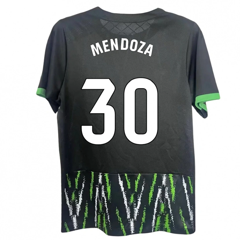 Danxen Mulher Camisola Rodrigo Mendoza #30 Preto Verde Alternativa 2025/26 Camisa