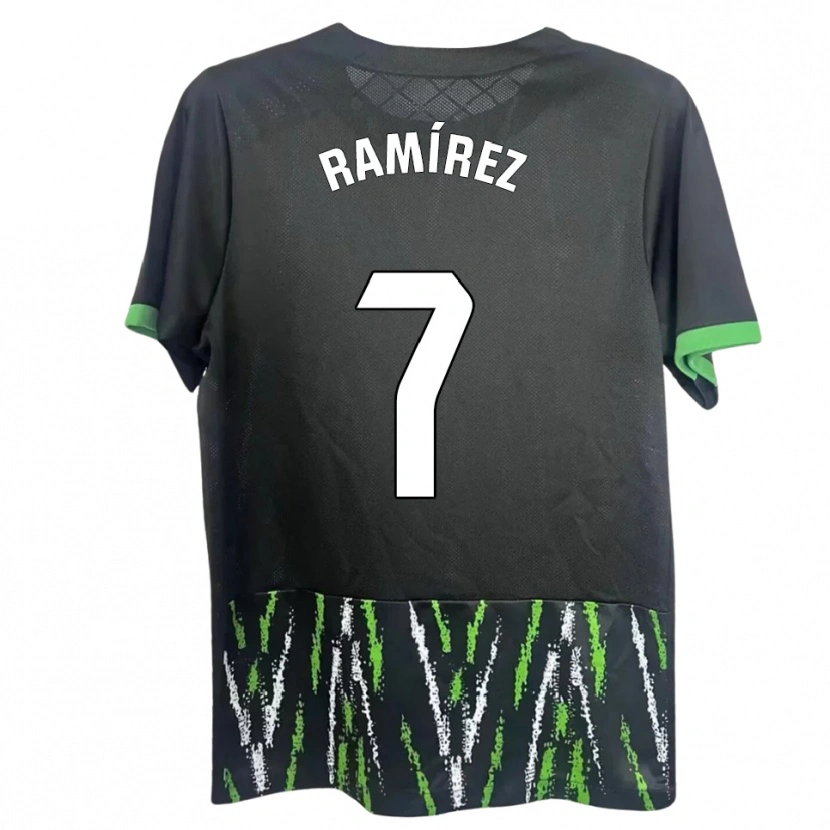 Danxen Mulher Camisola Jalmar Ramírez #7 Preto Verde Alternativa 2025/26 Camisa