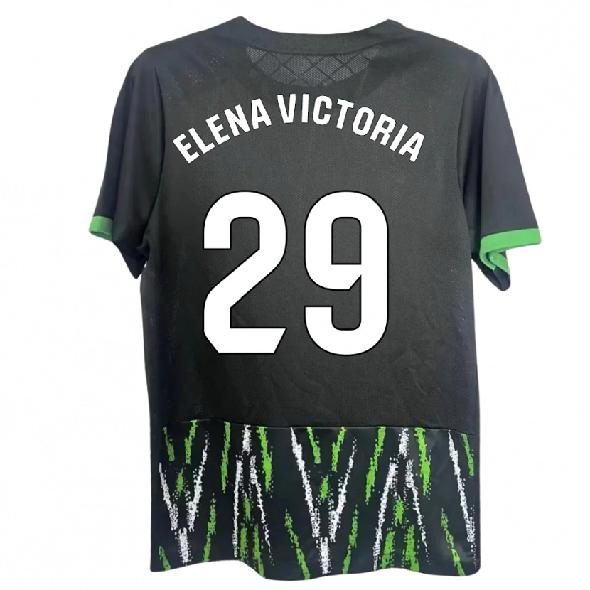Danxen Mulher Camisola Elena Victoria Mas Berna #29 Preto Verde Alternativa 2025/26 Camisa