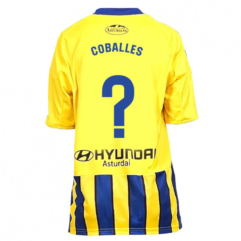 Danxen Mulher Camisola Jaime Coballes #0 Amarelo Azul Alternativa 2025/26 Camisa