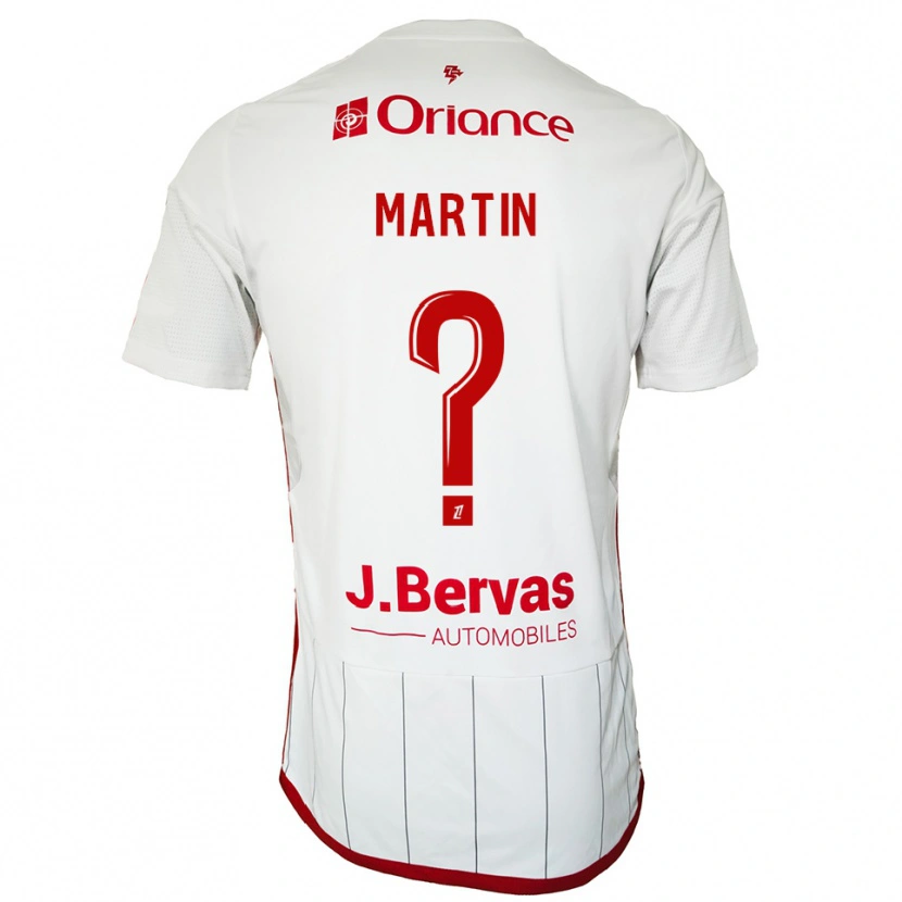 Danxen Mulher Camisola Clara Martin #0 Branco Vermelho Alternativa 2025/26 Camisa