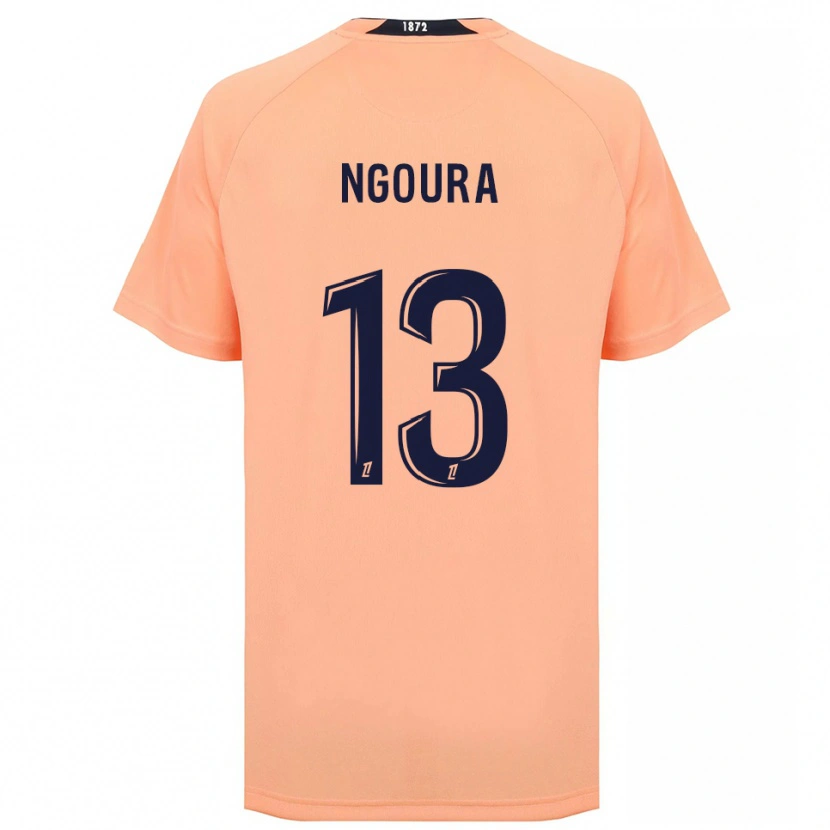 Danxen Mulher Camisola Steve Ngoura #13 Laranja Azul Marinho Alternativa 2025/26 Camisa