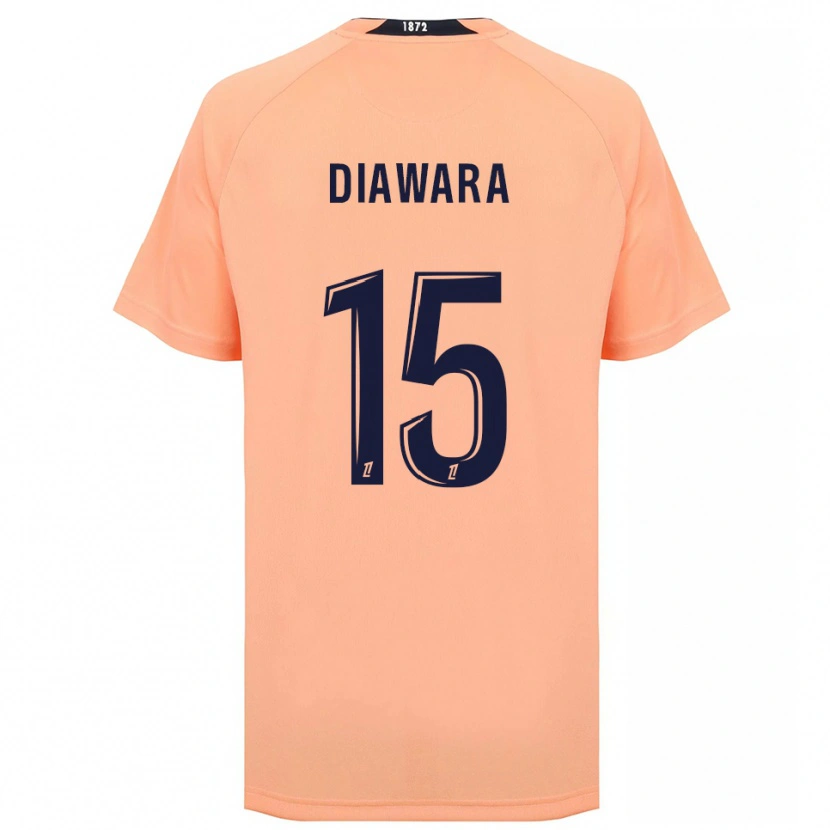 Danxen Mulher Camisola Kandet Diawara #15 Laranja Azul Marinho Alternativa 2025/26 Camisa
