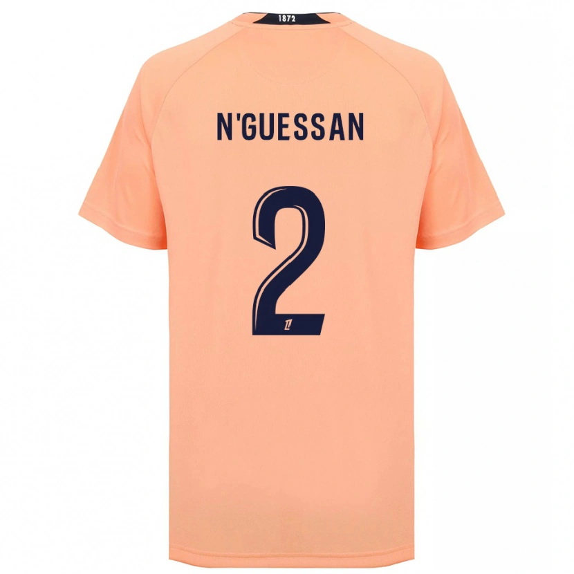 Danxen Mulher Camisola Jean-Baptiste N'guessan #2 Laranja Azul Marinho Alternativa 2025/26 Camisa