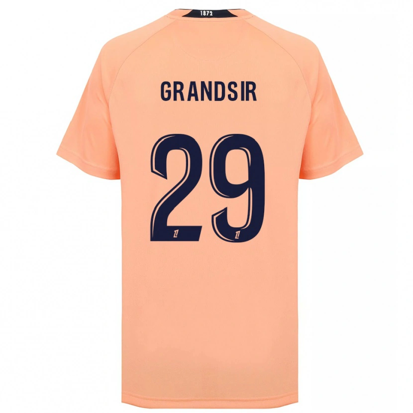 Danxen Mulher Camisola Samuel Grandsir #29 Laranja Azul Marinho Alternativa 2025/26 Camisa