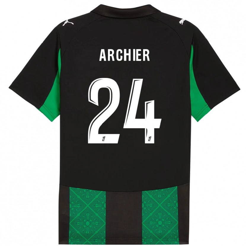 Danxen Mulher Camisola Louann Archier #24 Preto Verde Alternativa 2025/26 Camisa