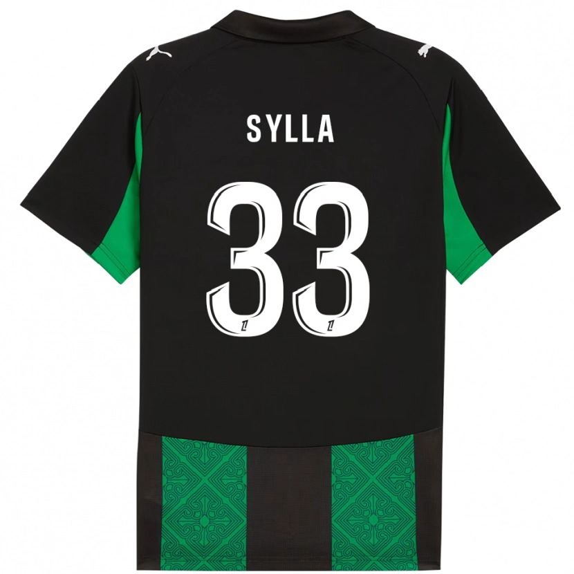 Danxen Mulher Camisola Fodé Sylla #33 Preto Verde Alternativa 2025/26 Camisa
