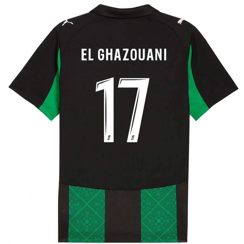 Danxen Mulher Camisola Fatima El Ghazouani #17 Preto Verde Alternativa 2025/26 Camisa