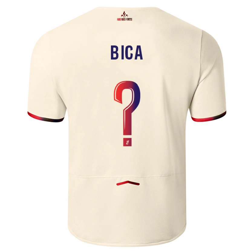 Danxen Mulher Camisola Bica #0 Branco Sujo Vermelho Alternativa 2025/26 Camisa