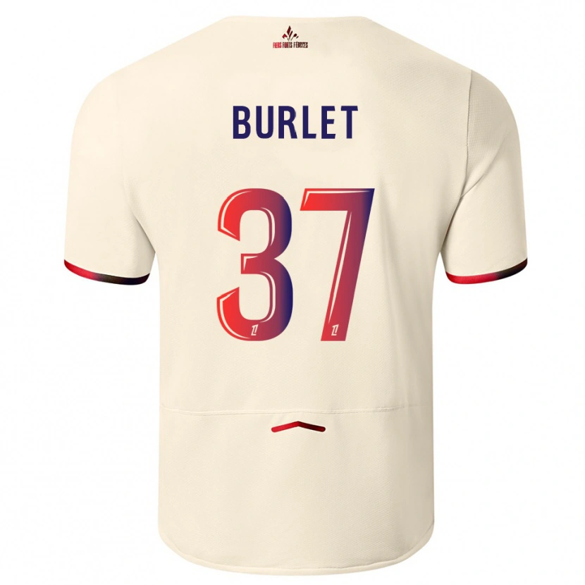 Danxen Mulher Camisola Vincent Burlet #37 Branco Sujo Vermelho Alternativa 2025/26 Camisa