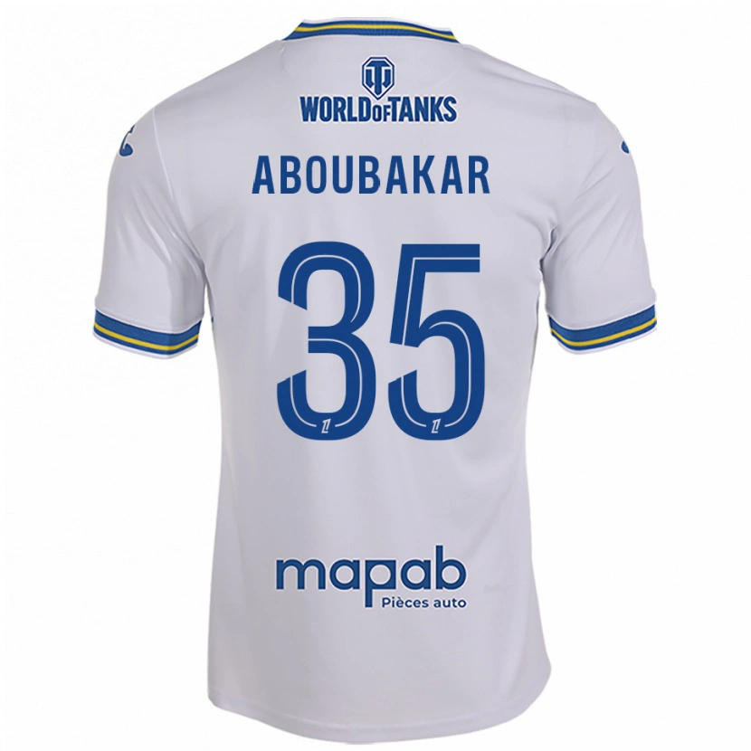 Danxen Mulher Camisola Siddick Aboubakar #35 Branco Azul Celeste Alternativa 2025/26 Camisa