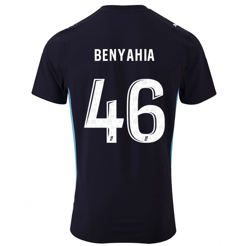 Danxen Mulher Camisola Aylan Benyahia-Tani #46 Preto Azul Celeste Alternativa 2025/26 Camisa
