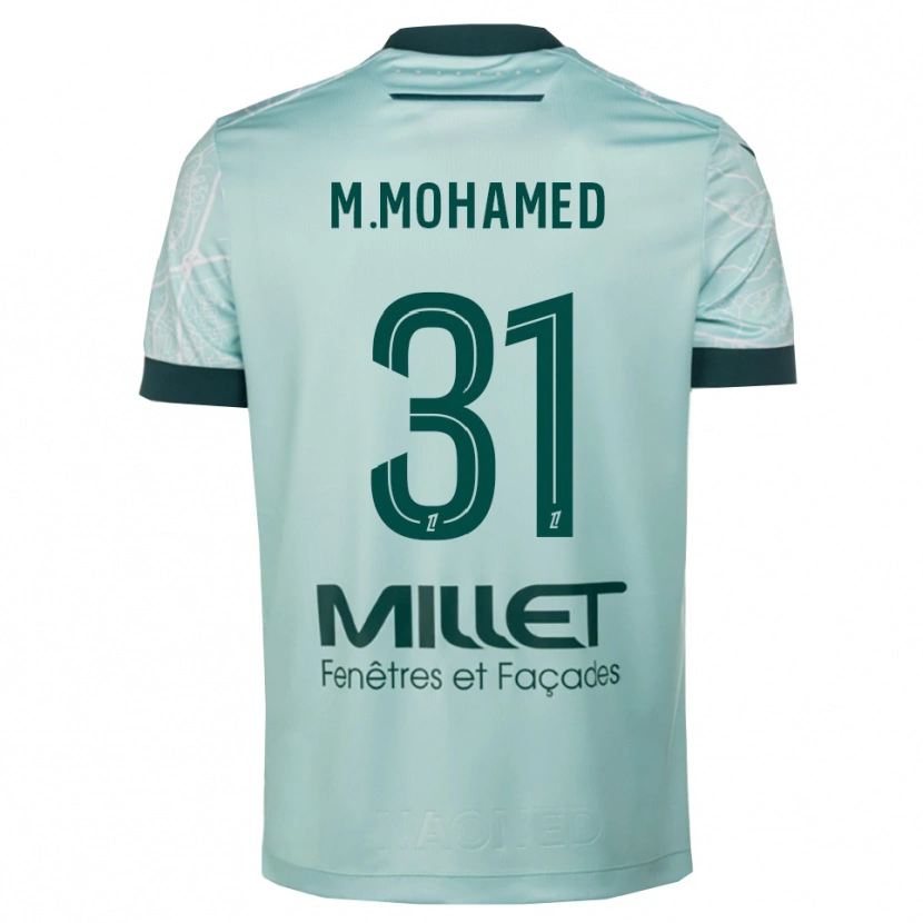 Danxen Mulher Camisola Mostafa Mohamed #31 Verde Branco Alternativa 2025/26 Camisa