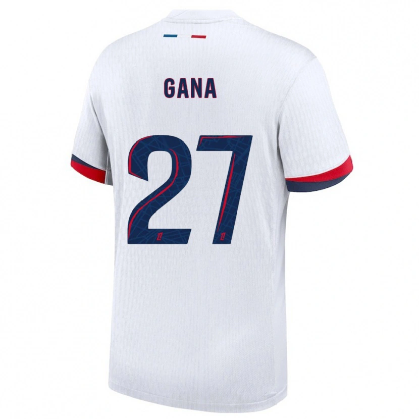 Danxen Mulher Camisola Idrissa Gana Gueye #27 Branco Vermelho Alternativa 2025/26 Camisa