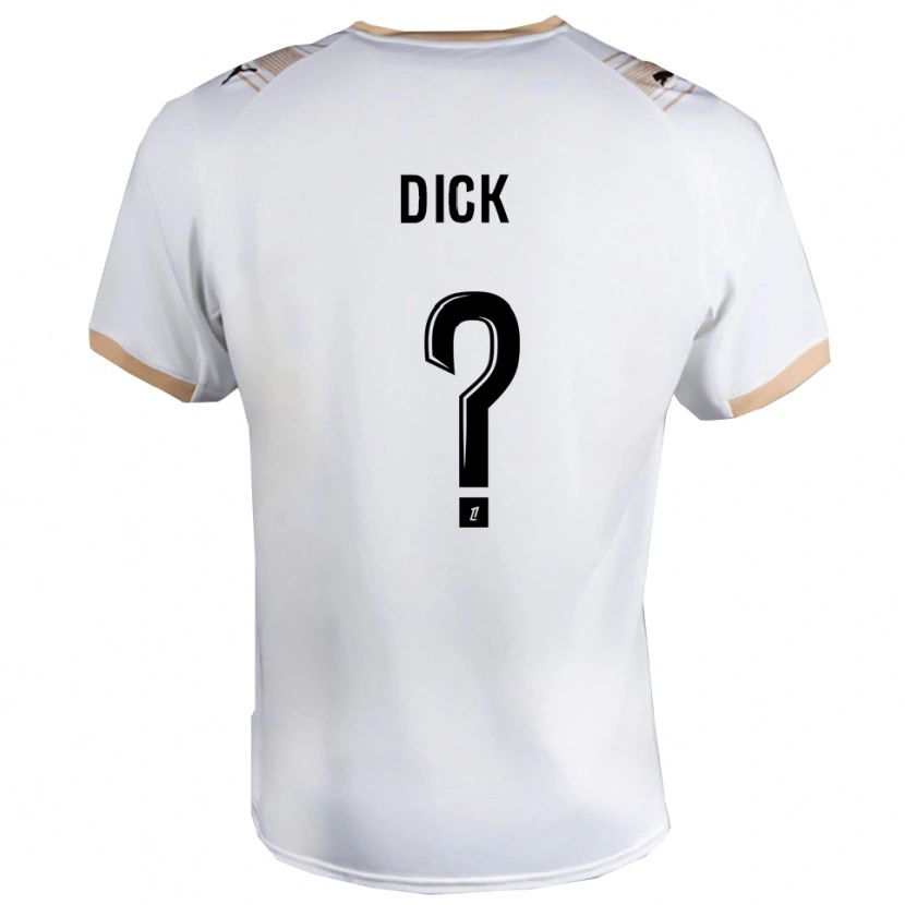 Danxen Mulher Camisola Livingstone Dick #0 Branco Preto Alternativa 2025/26 Camisa