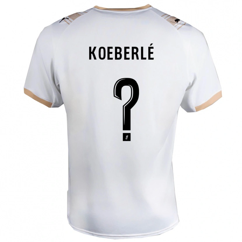 Danxen Mulher Camisola Samuel Koeberlé #0 Branco Preto Alternativa 2025/26 Camisa
