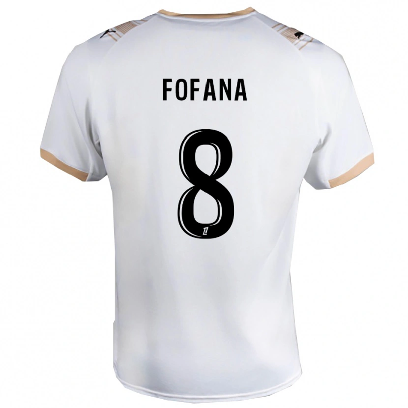Danxen Mulher Camisola Yaya Fofana #8 Branco Preto Alternativa 2025/26 Camisa